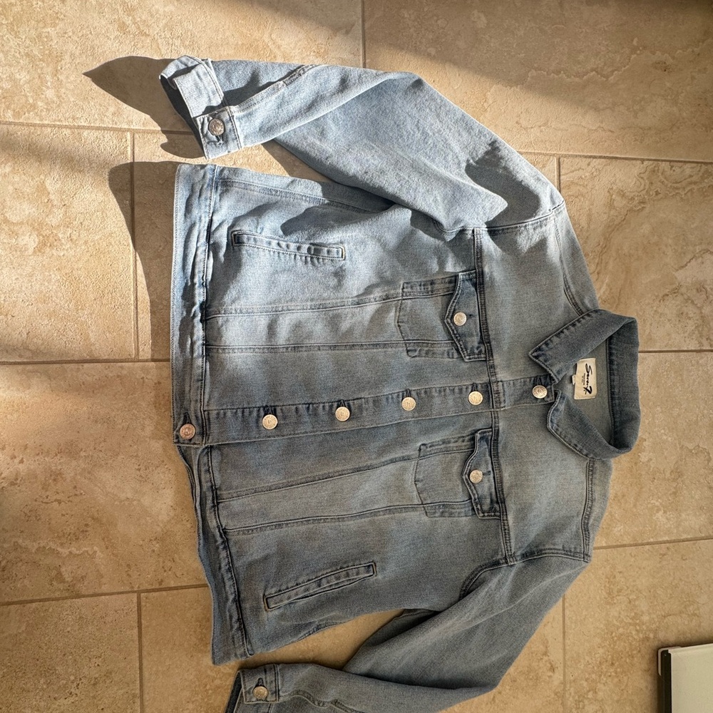 Seven7 Premium Light Blue Denim Jacket